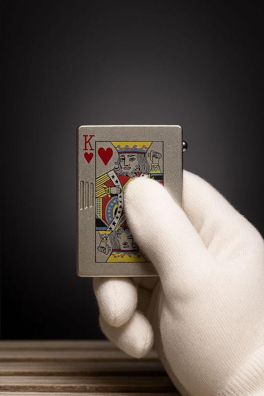 King Of Hearts Green Flame Lighter