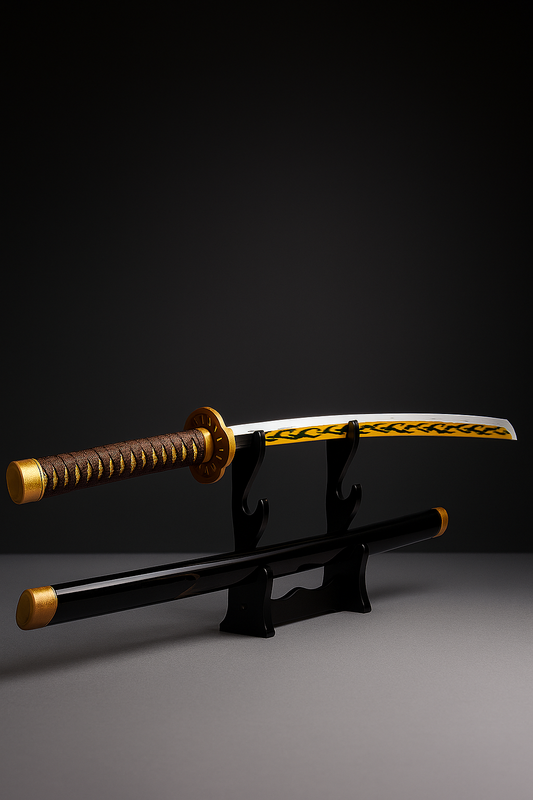 Zenitsu's Black Neon Wooden Katanaa